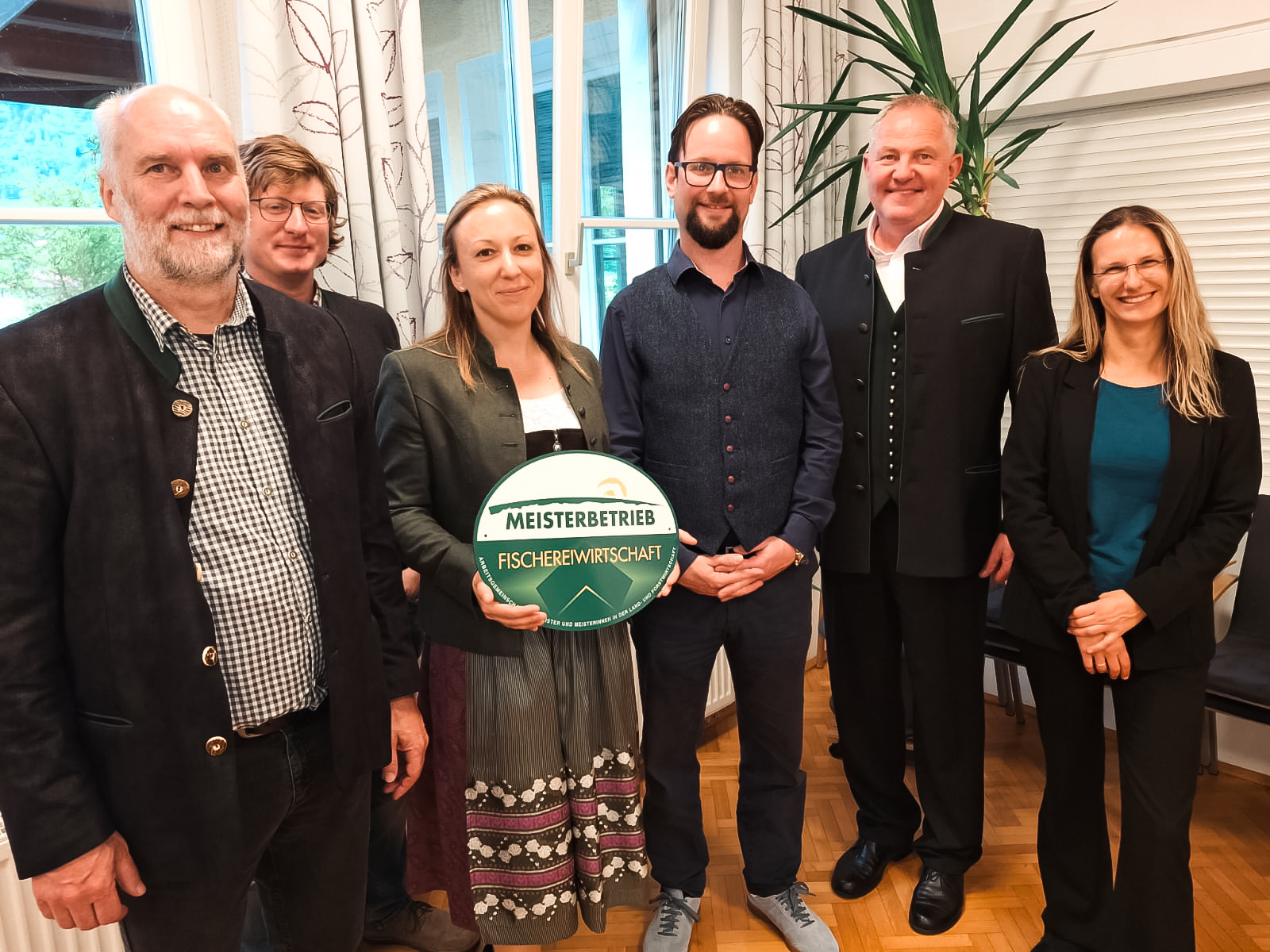 Vier steirische Fischereimeisterinnen und -meister